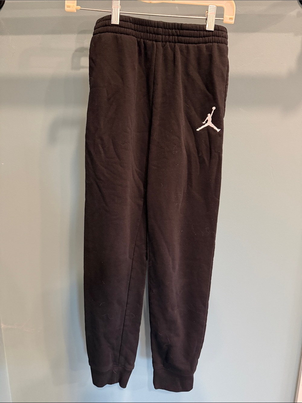 Jordan Black Joggers with White Jumpman Logo
